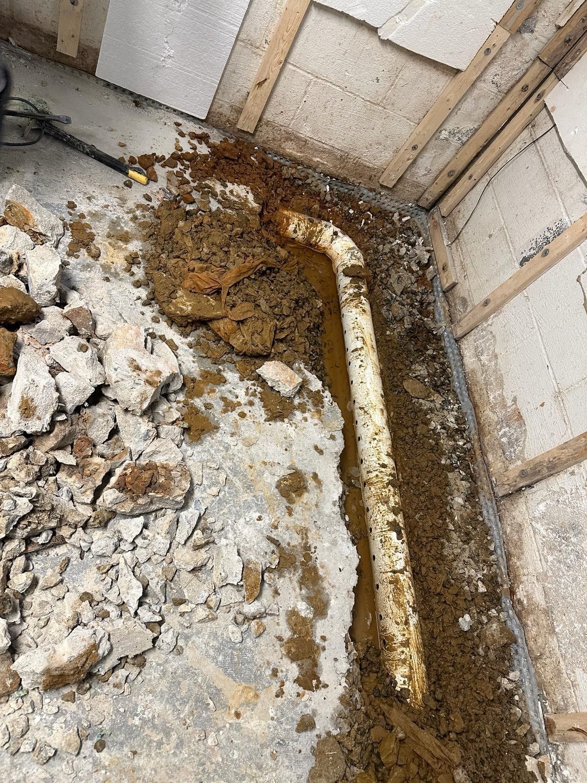 Pipe Is Being Installed — Monmouth and Ocean Counties — Total Home Renovation