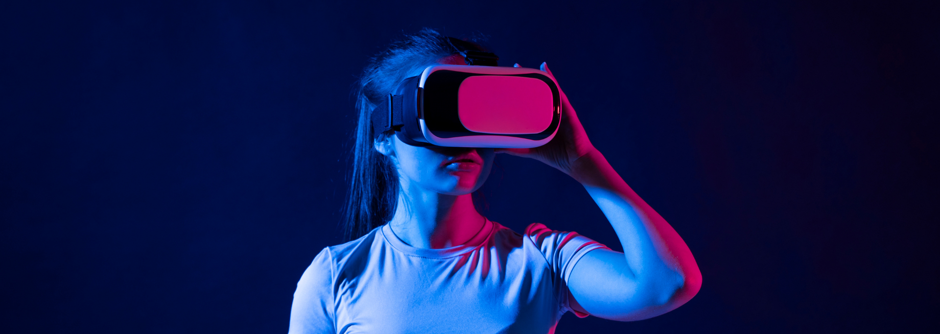 picture of a Person wearing a VR headset