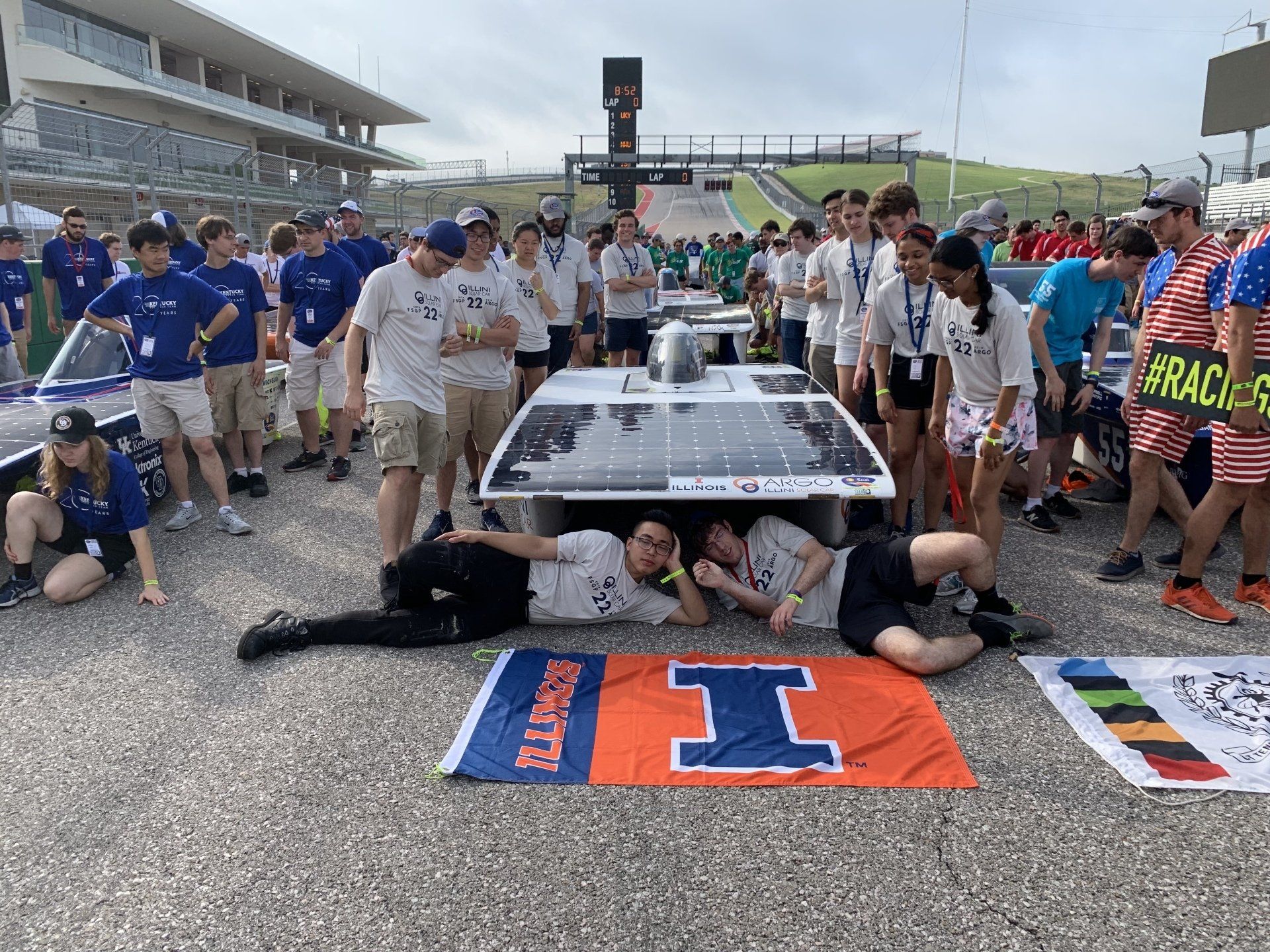 Argo and the team at the Circuit of the Americas.