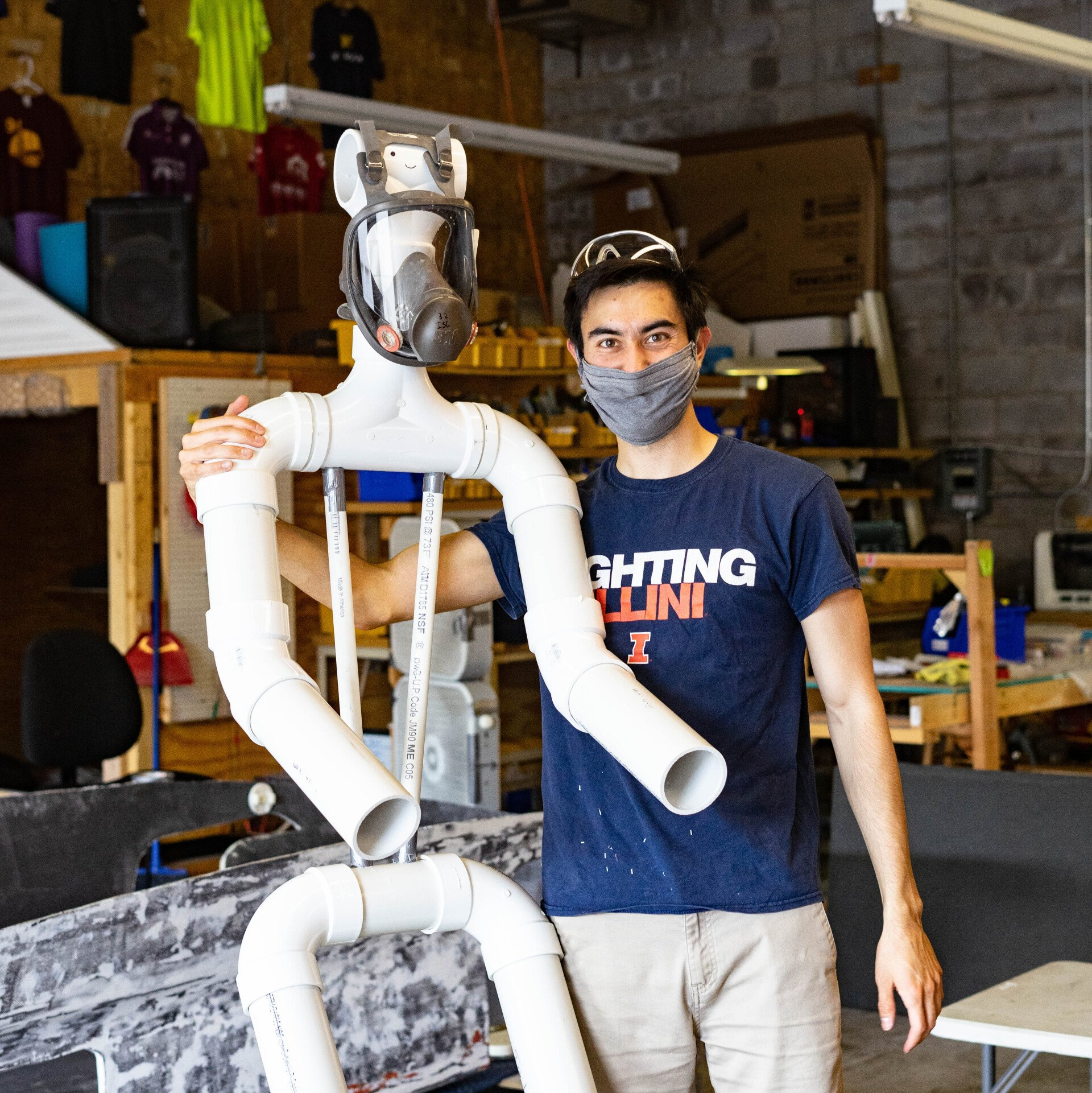 PVC Pat with John Han at our garage.