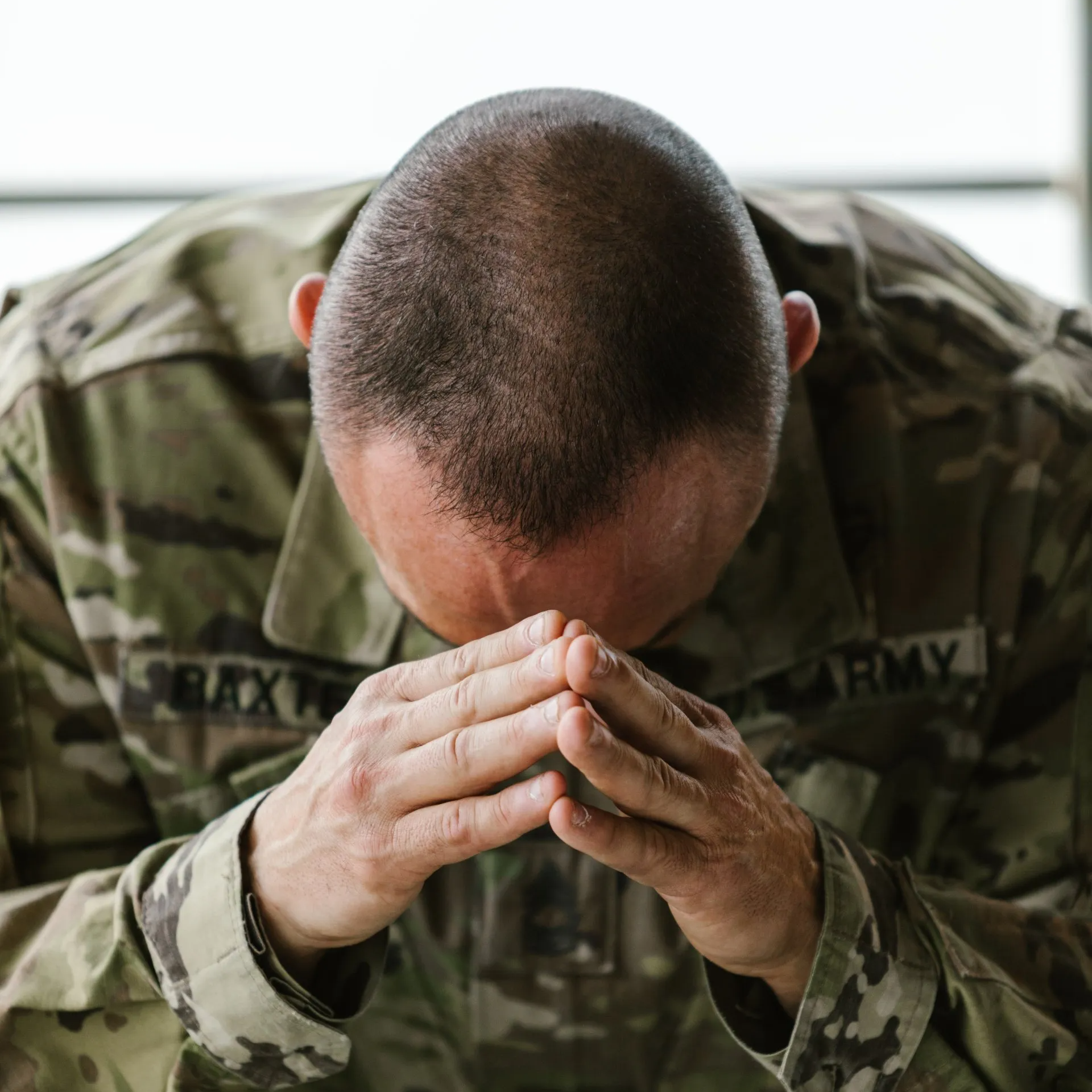 Man with PSTD, treatment in NJ.