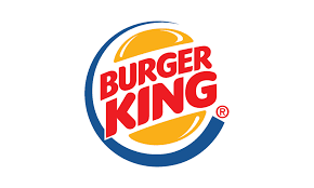 A burger king logo on a white background