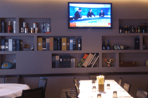 ristorante con servizio tv