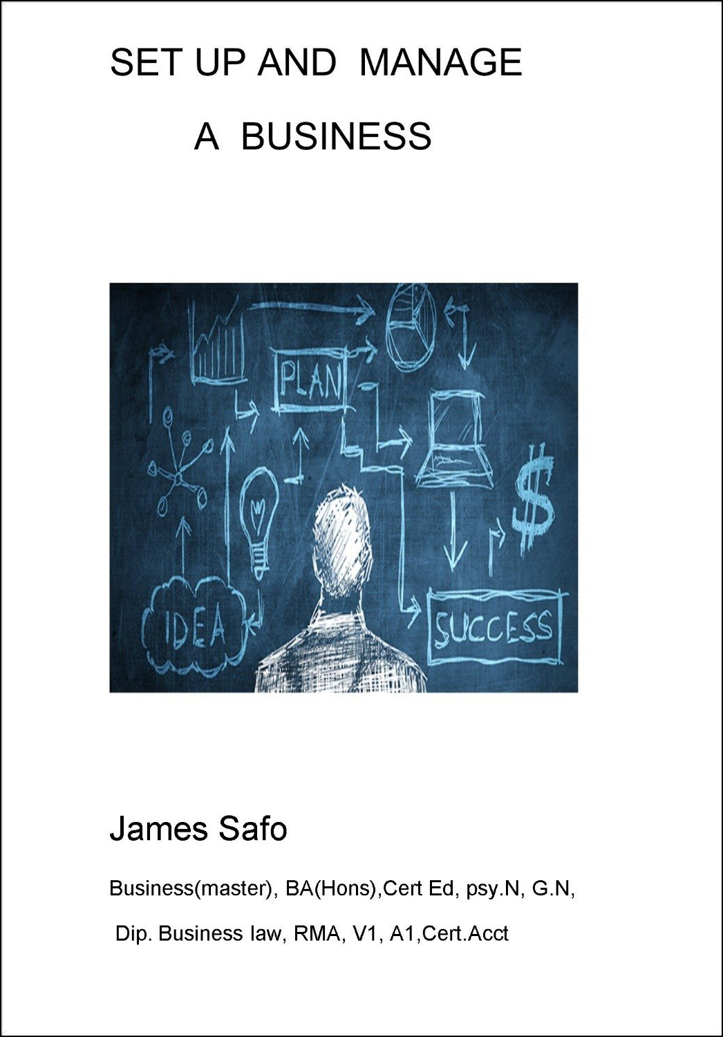 Book cover blackboard sketch