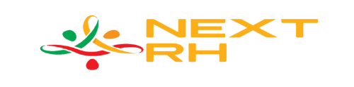 Un logo pour une entreprise appelée next rh.