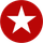 A white star in a red circle on a white background