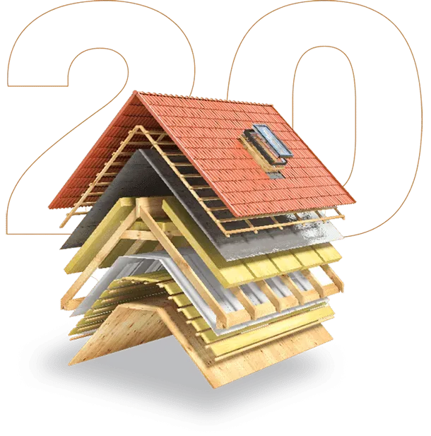 An illustration of a house with the number 20 behind it
