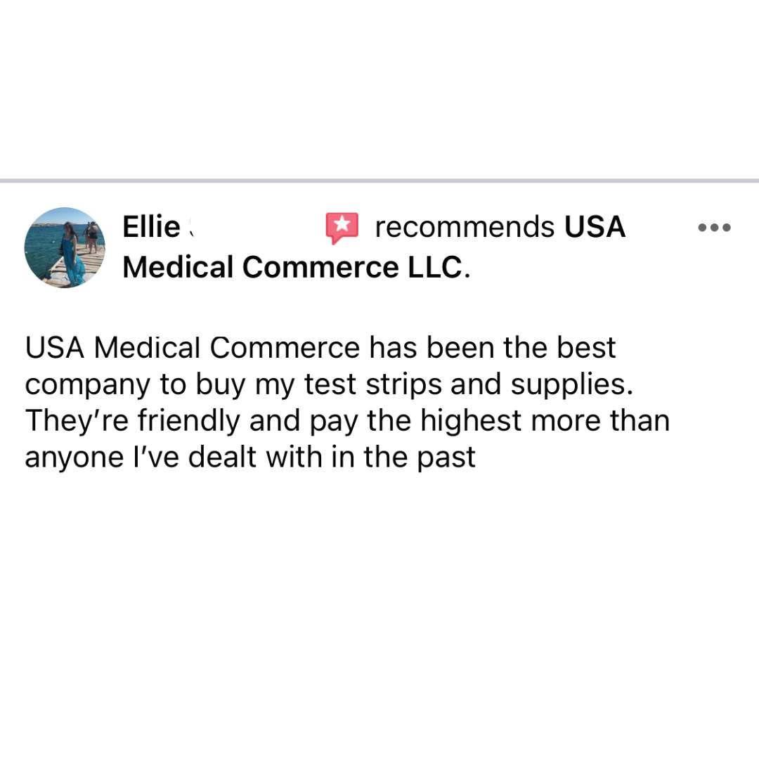 sell your diabetic supplies and request a free return label to send in your supplies to make some quick cash! usamedicalcommerce.com