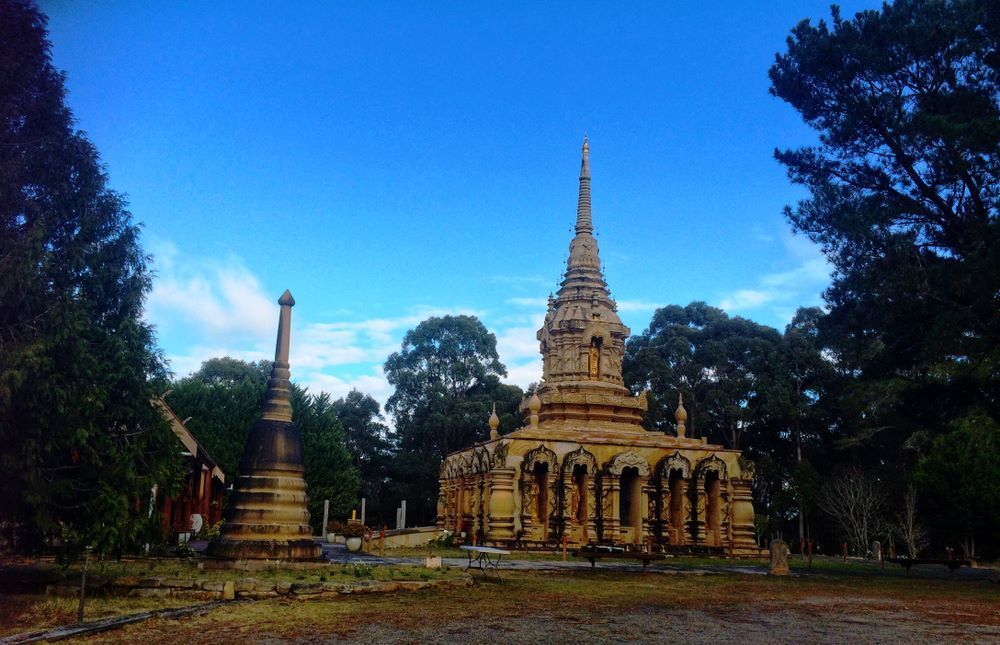 A Temple With a Blue Sky in the Background — Southern Tablelands Windscreen Repairs In Bundanoon, NSW