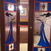 Female Wearing Blue Design — Jamisontown, NSW — Stained Glass Overlay Penrith