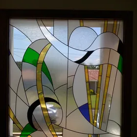 Abstract Design — Jamisontown, NSW — Stained Glass Overlay Penrith