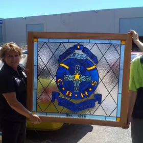Showing The Window Design — Jamisontown, NSW — Stained Glass Overlay Penrith