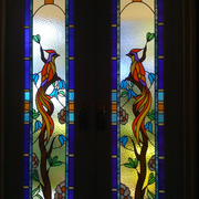 Bird With Long Tail Design — Jamisontown, NSW — Stained Glass Overlay Penrith