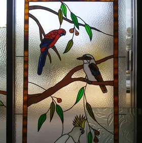 Birds With Different Colors — Jamisontown, NSW — Stained Glass Overlay Penrith