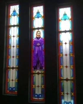 Stained Glass Windows with Jesus in the Middle — Jamisontown, NSW — Stained Glass Overlay Penrith