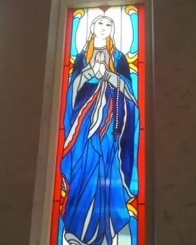 Stained Glass Mama Mary — Jamisontown, NSW — Stained Glass Overlay Penrith