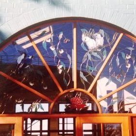 Different Design On Top Of The Window — Jamisontown, NSW — Stained Glass Overlay Penrith