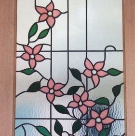 Pink Flowers — Jamisontown, NSW — Stained Glass Overlay Penrith