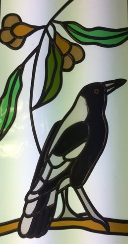 Black and White Bird — Jamisontown, NSW — Stained Glass Overlay Penrith
