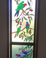 Birds On Branches Design — Jamisontown, NSW — Stained Glass Overlay Penrith