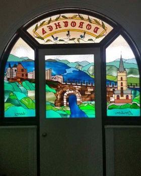 Door Stained Glass — Jamisontown, NSW — Stained Glass Overlay Penrith