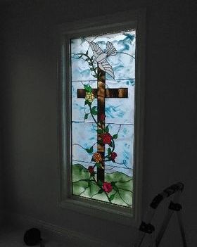 Cross — Jamisontown, NSW — Stained Glass Overlay Penrith