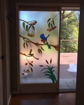 Little Birds on Tree Branch — Jamisontown, NSW — Stained Glass Overlay Penrith