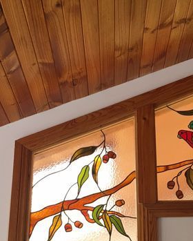 Plants And Birds Design — Jamisontown, NSW — Stained Glass Overlay Penrith