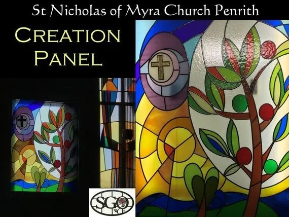 Creation Panel — Jamisontown, NSW — Stained Glass Overlay Penrith