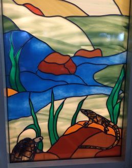 Turtle and Lizard — Jamisontown, NSW — Stained Glass Overlay Penrith