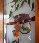 Squirrel and Flowers — Jamisontown, NSW — Stained Glass Overlay Penrith