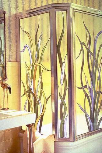 Bathtub Shower Door — Jamisontown, NSW — Stained Glass Overlay Penrith