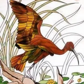 Bird Looking For Food — Jamisontown, NSW — Stained Glass Overlay Penrith