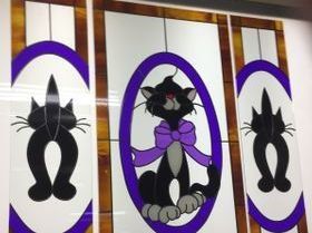 Black Cat — Jamisontown, NSW — Stained Glass Overlay Penrith