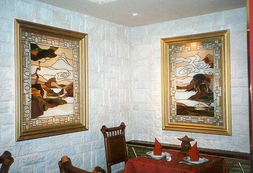 Two Stained Glass Art Frames — Jamisontown, NSW — Stained Glass Overlay Penrith