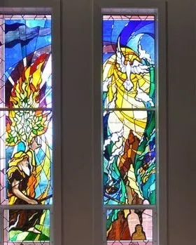 Beautiful Religious Stained Glass Closer Look — Jamisontown, NSW — Stained Glass Overlay Penrith