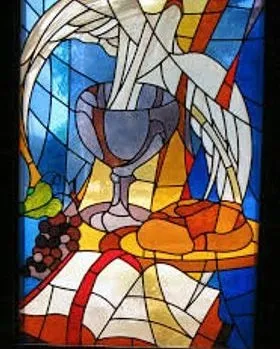 Sacred Wine and Bread — Jamisontown, NSW — Stained Glass Overlay Penrith