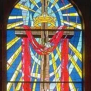 Crown on Cross — Jamisontown, NSW — Stained Glass Overlay Penrith