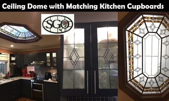 Ceiling Dome with Kitchen Cupboards — Jamisontown, NSW — Stained Glass Overlay Penrith