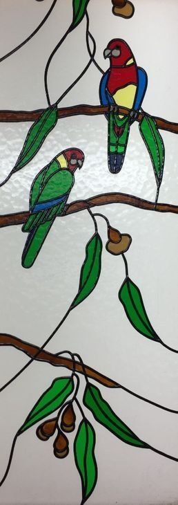 Parrot Birds — Jamisontown, NSW — Stained Glass Overlay Penrith