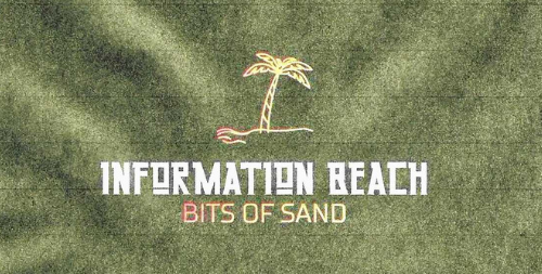Logo with a yellow palm tree over 