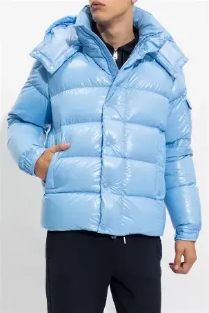 Light blue moncler jacket mens