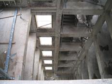 This is another view of all the floor openings looking down from the 11th floor.