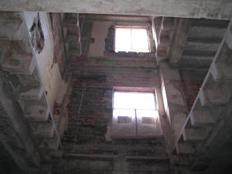 This is one of the openings for an elevator shaft that we cut out.