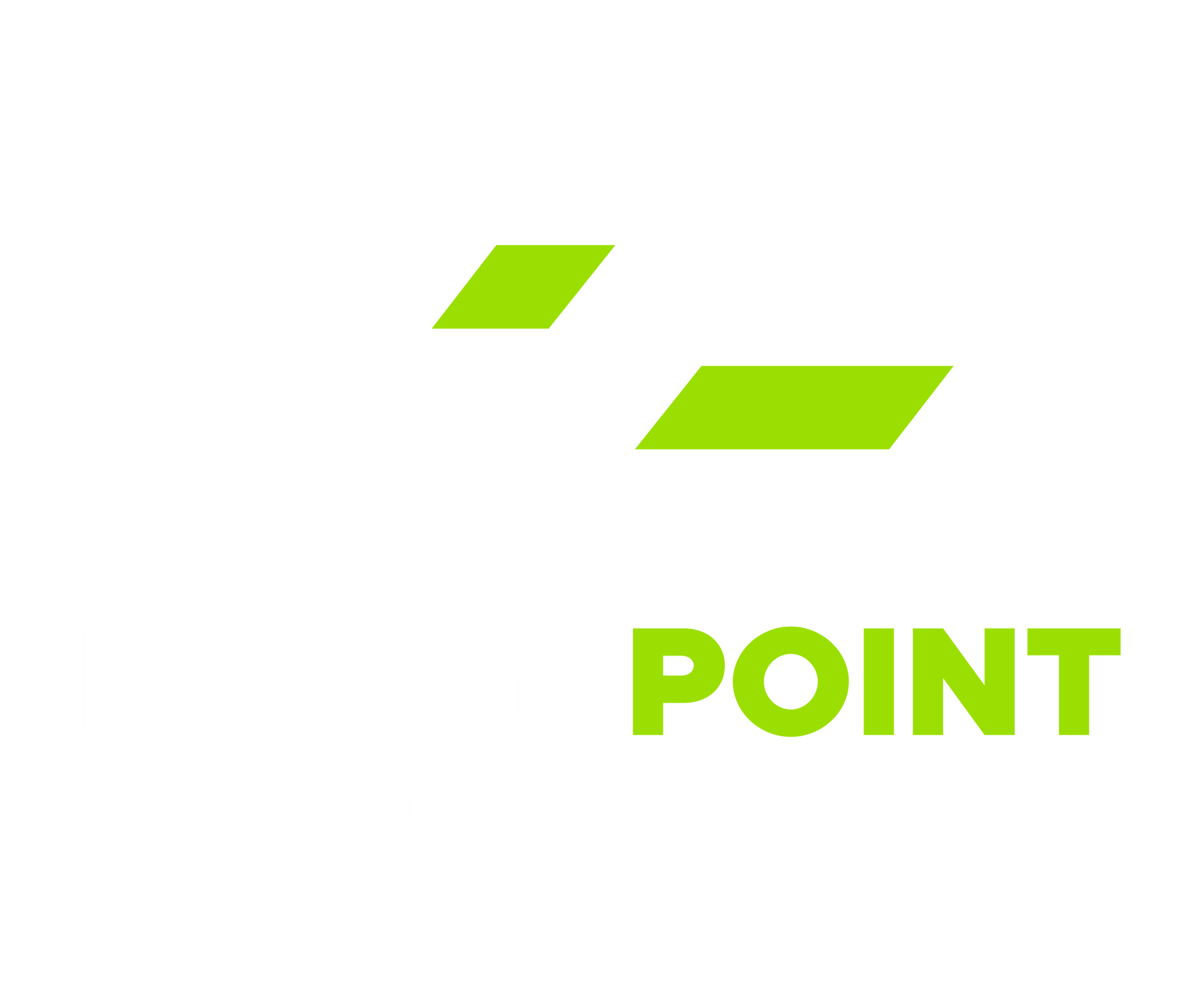 Logo for ForgePoint Industries. Black and green abstract geometric design above the company name.