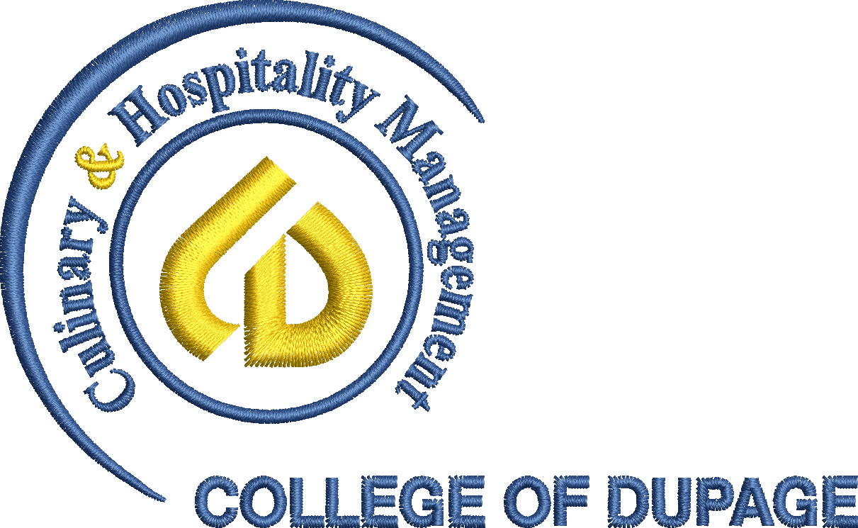 The logo for the college of dupage culinary and hospitality management