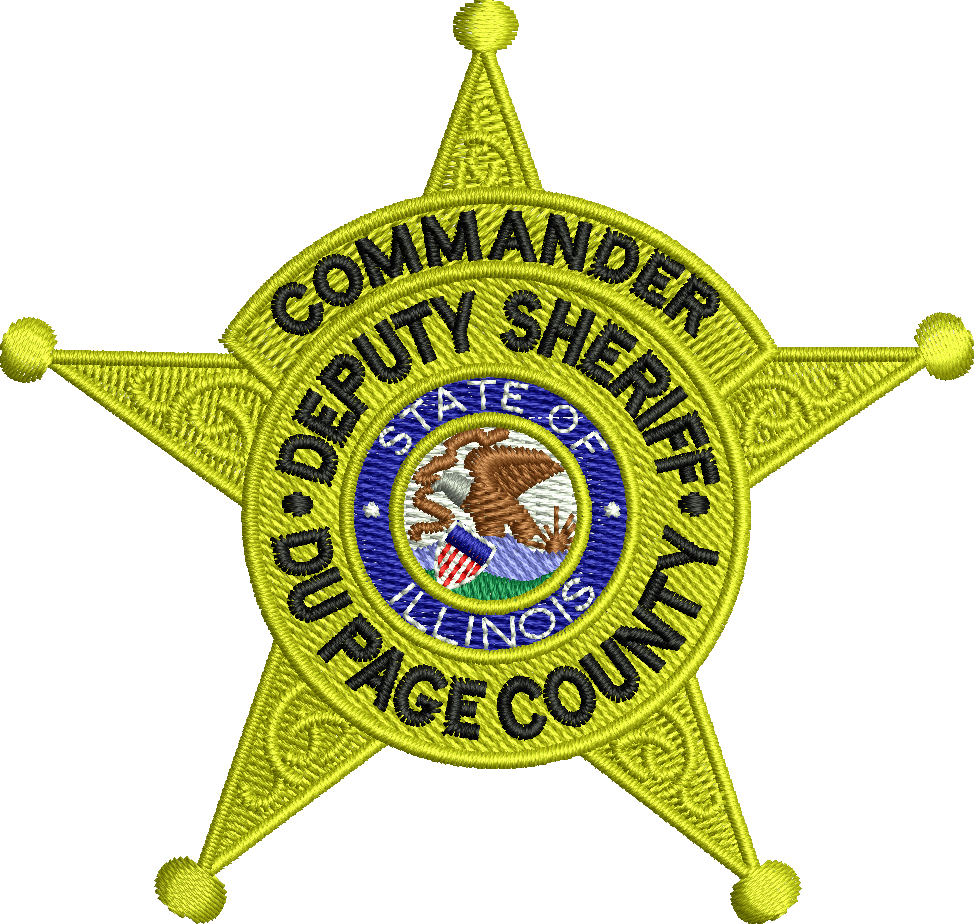 A commander deputy sheriff badge from illinois