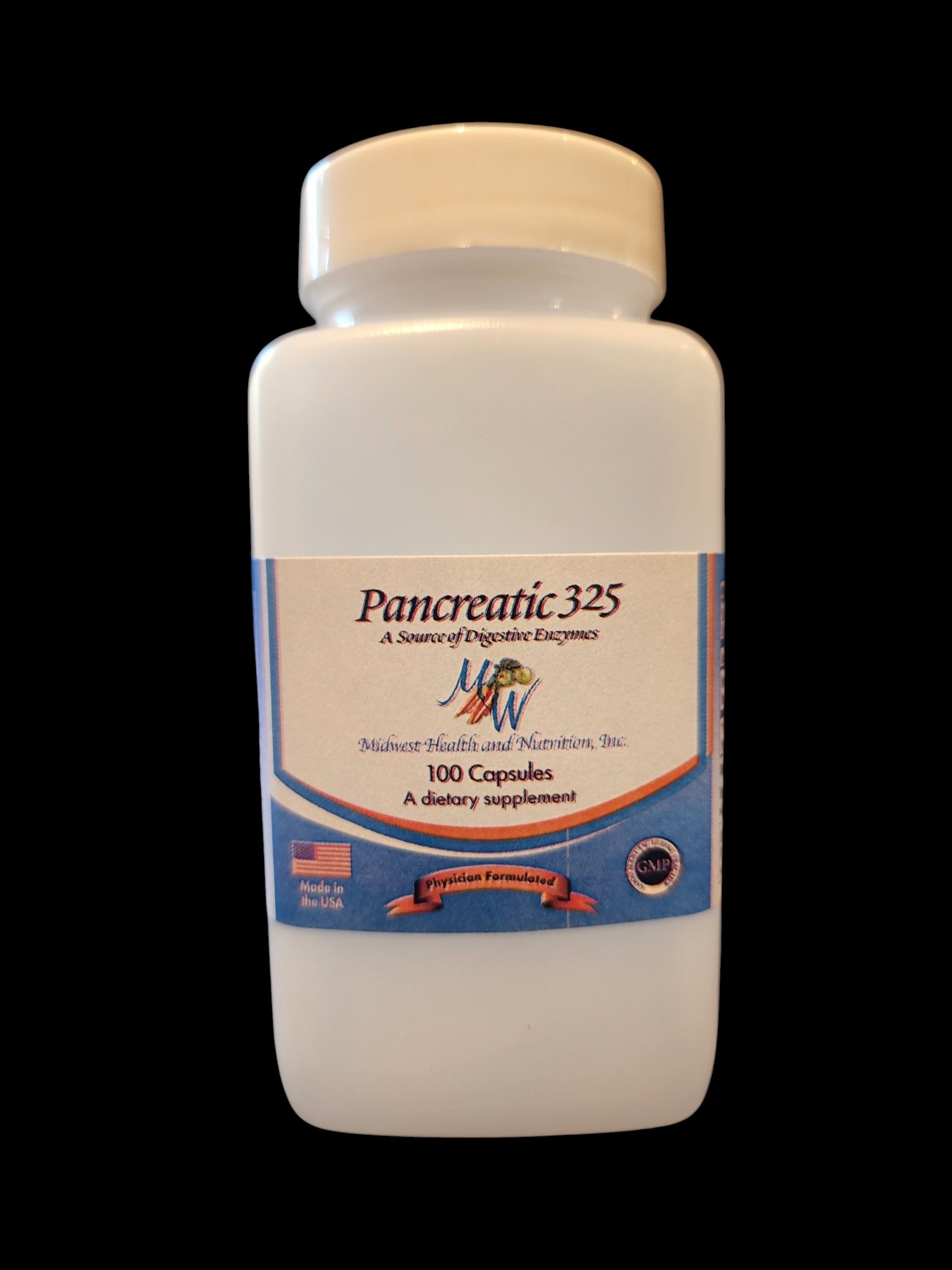 Pancreatic 325 capsules 100 count