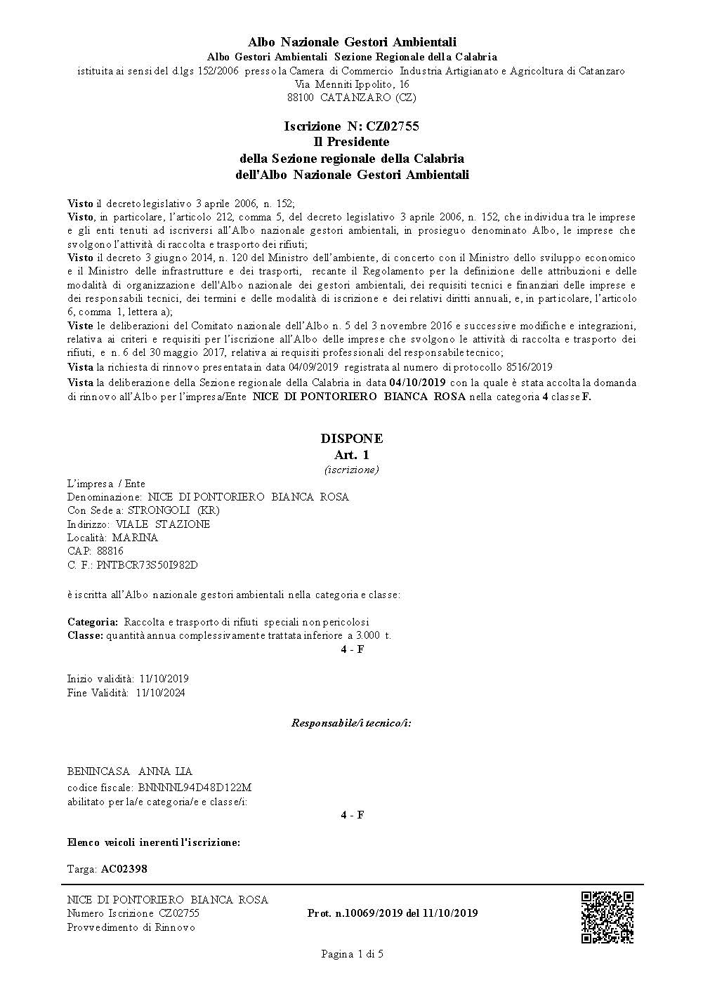 certificazioni e autorizzazioni