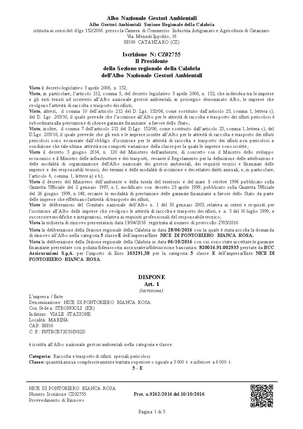 certificazioni di qualità
